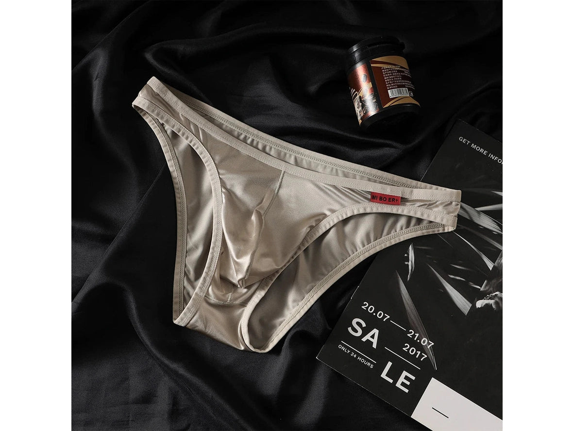 Liquid Ice - Chrome Satin Gay Briefs