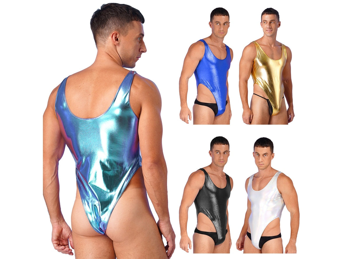 Liquid Shine – Gay Swim Bodysuit