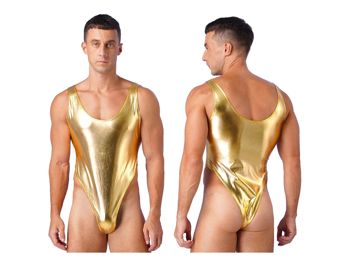 Liquid Shine – Gay Swim Bodysuit