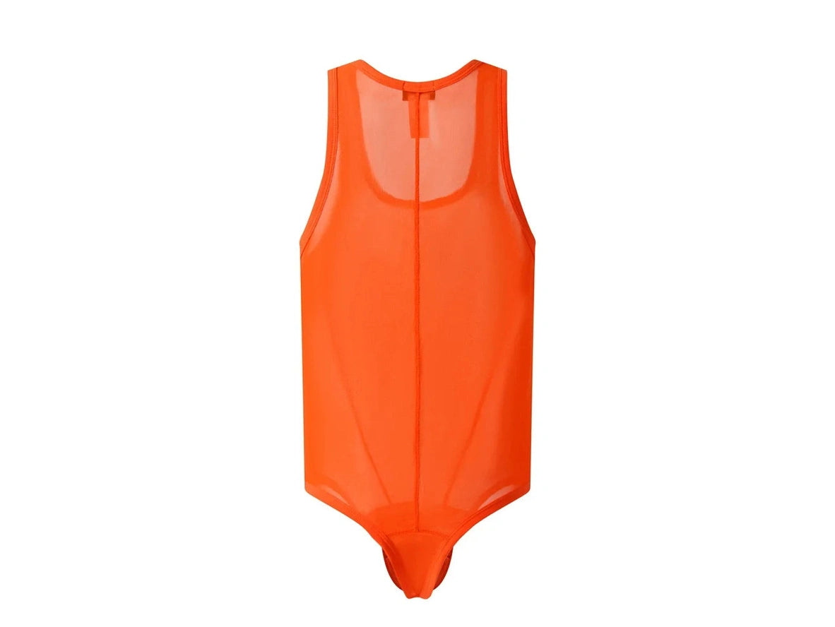 Mesh-Flex — JOCKMAIL See-Through Sheer Mesh Gay Bodysuit