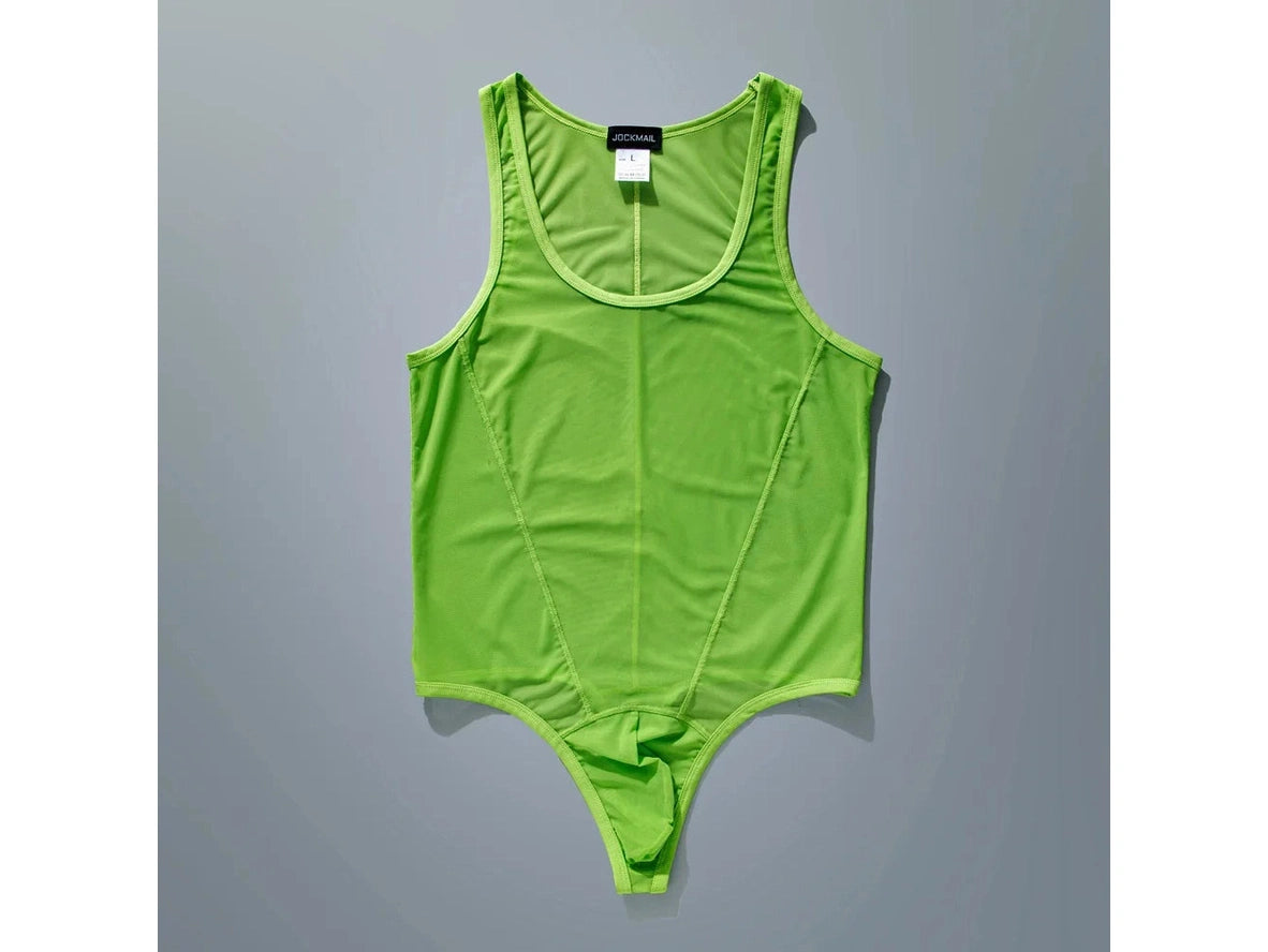 Mesh-Flex — JOCKMAIL See-Through Sheer Mesh Gay Bodysuit