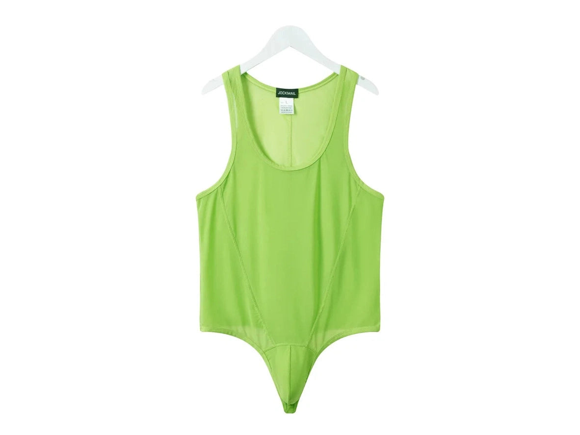 Mesh-Flex — JOCKMAIL See-Through Sheer Mesh Gay Bodysuit