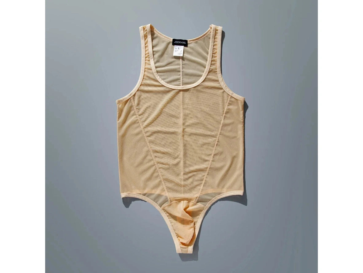 Mesh-Flex — JOCKMAIL See-Through Sheer Mesh Gay Bodysuit
