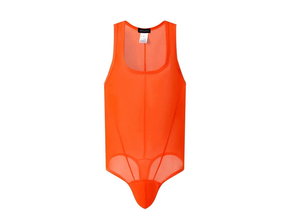 Mesh-Flex — JOCKMAIL See-Through Sheer Mesh Gay Bodysuit