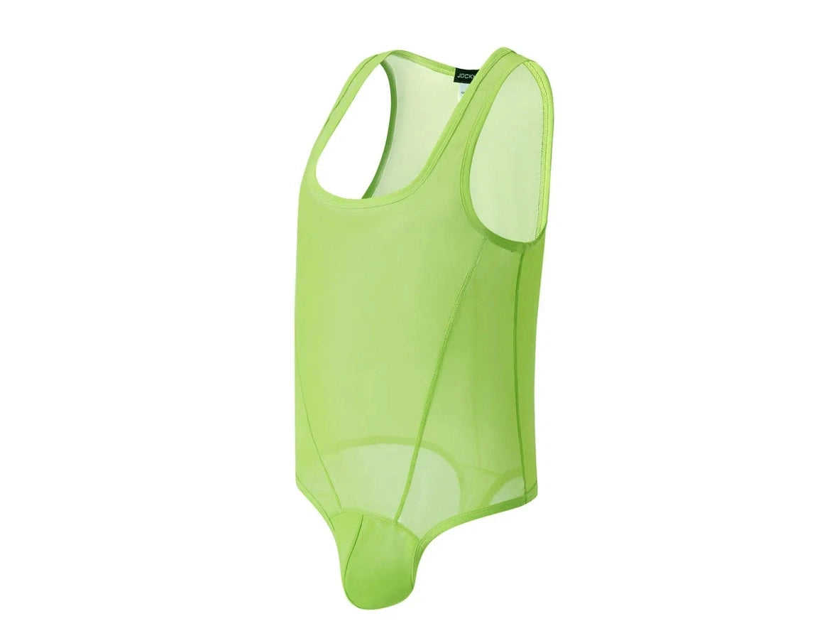Mesh-Flex — JOCKMAIL See-Through Sheer Mesh Gay Bodysuit