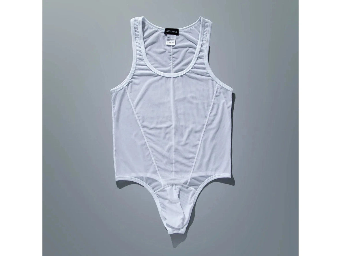 Mesh-Flex — JOCKMAIL See-Through Sheer Mesh Gay Bodysuit