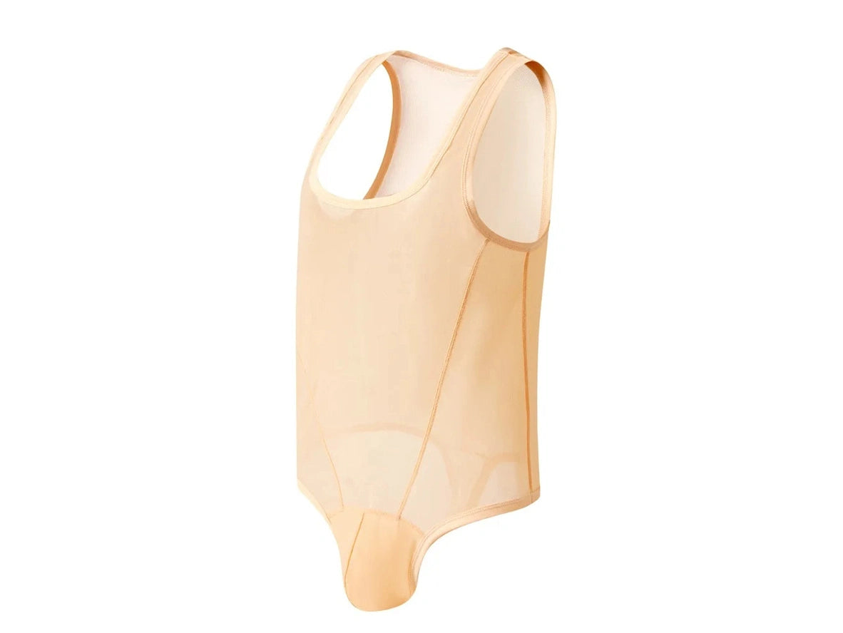 Mesh-Flex — JOCKMAIL See-Through Sheer Mesh Gay Bodysuit