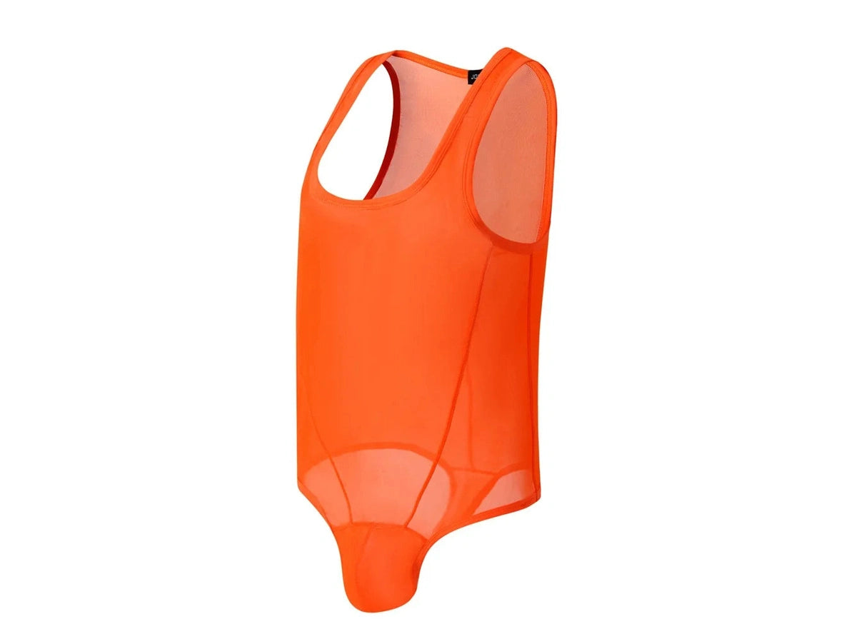 Mesh-Flex — JOCKMAIL See-Through Sheer Mesh Gay Bodysuit