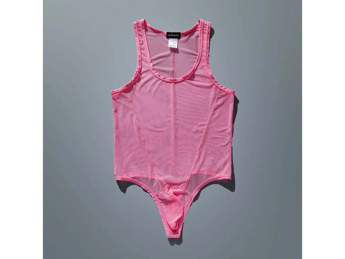 Mesh-Flex — JOCKMAIL See-Through Sheer Mesh Gay Bodysuit