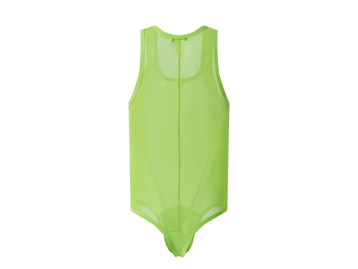 Mesh-Flex — JOCKMAIL See-Through Sheer Mesh Gay Bodysuit