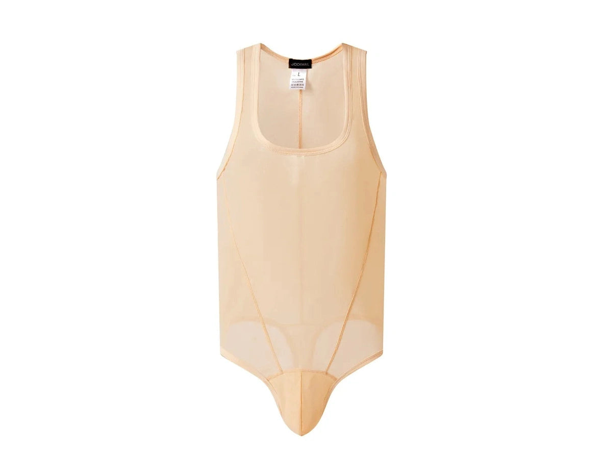 Mesh-Flex — JOCKMAIL See-Through Sheer Mesh Gay Bodysuit