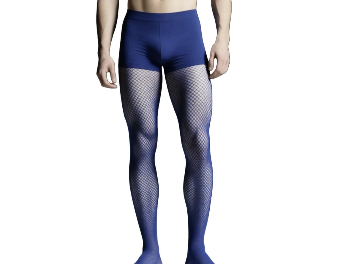 Mesh Grid — Men's Breathable Fishnet Pantyhose