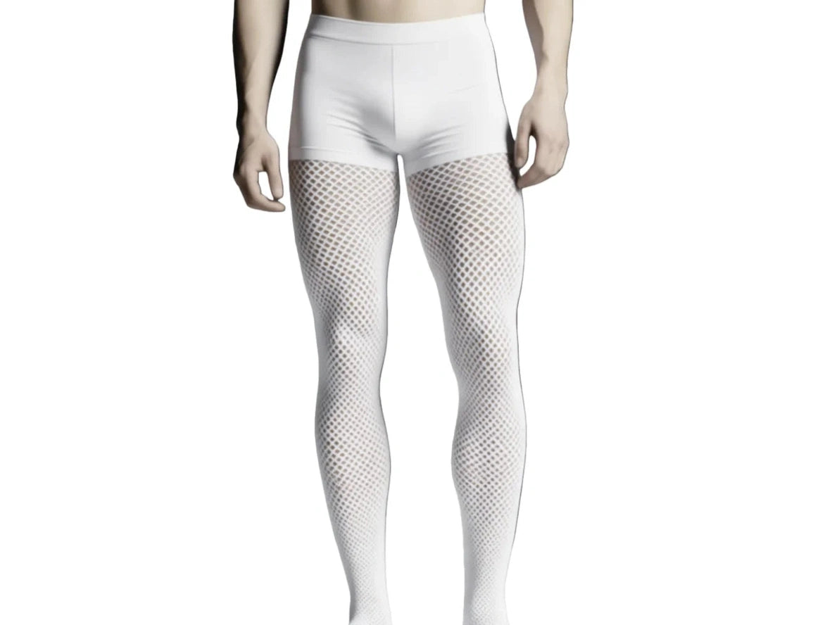 Mesh Grid — Men's Breathable Fishnet Pantyhose