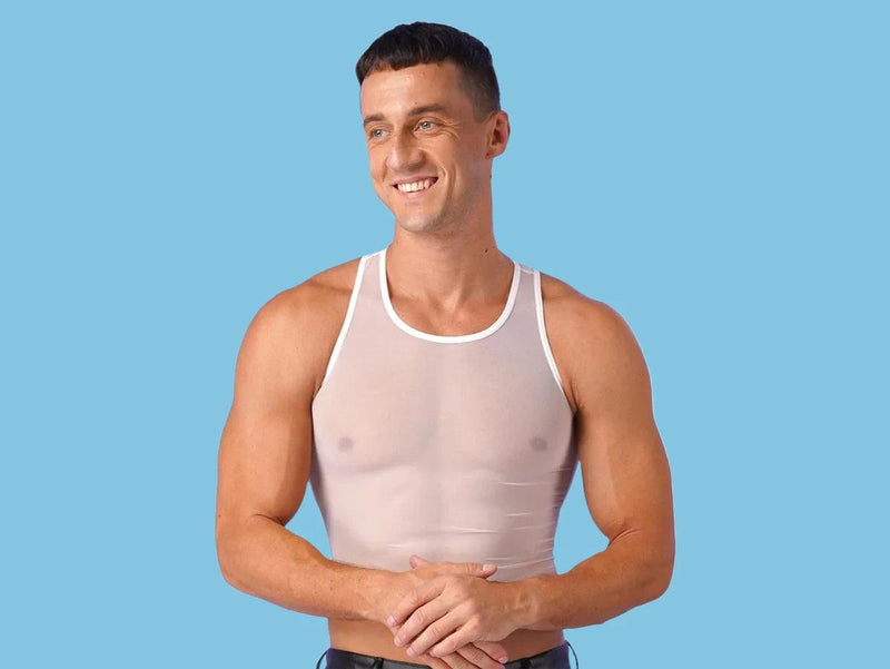 7-14-25 UNAVAILABLE Gay Crop Tops | Clubwear Sheer Mesh Crop Top