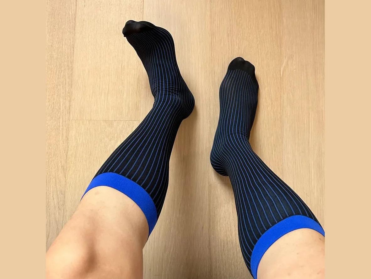 Midnight Line – Ultra-Thin Formal Gay Socks