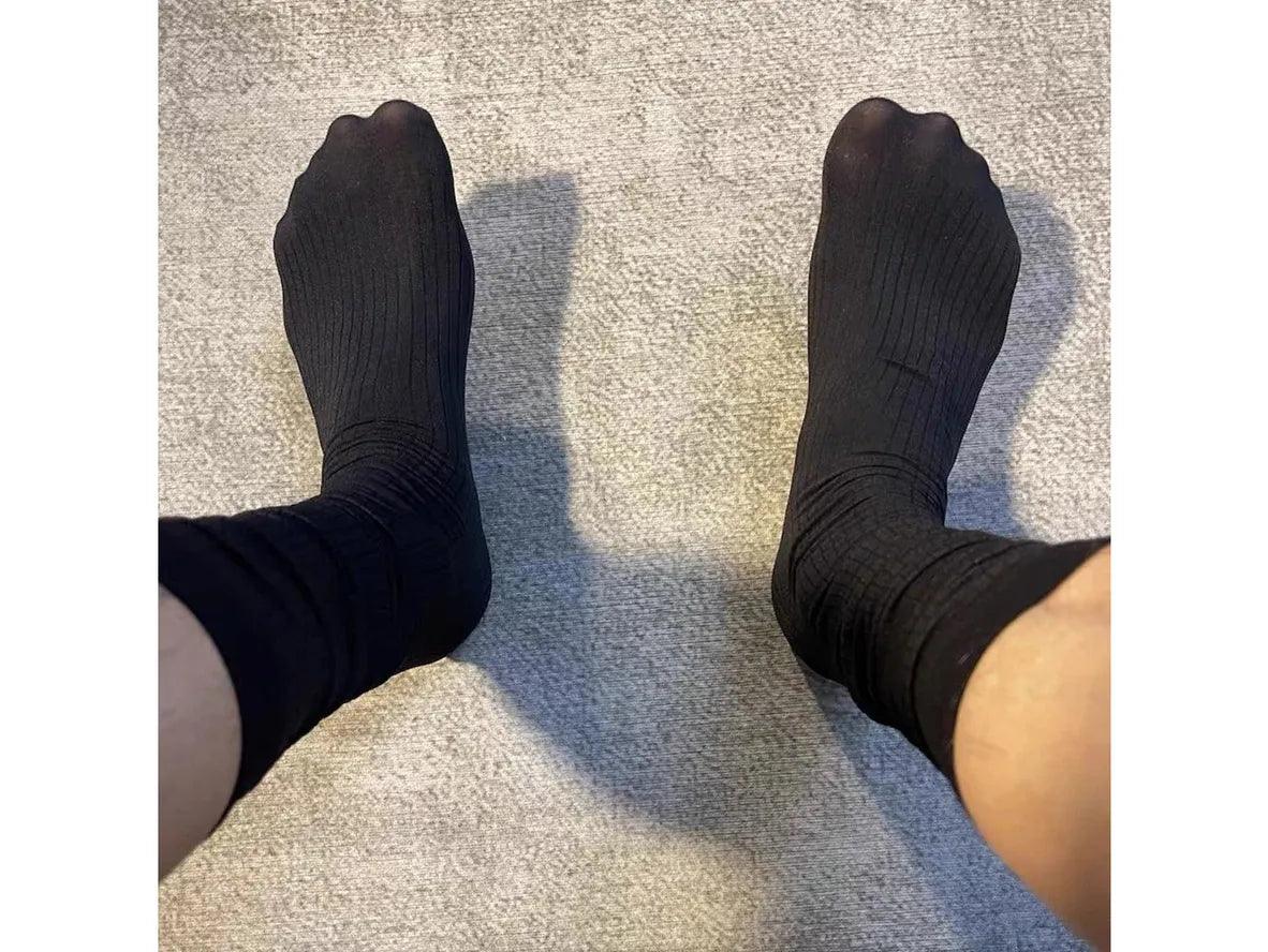 Midnight Line – Ultra-Thin Formal Gay Socks