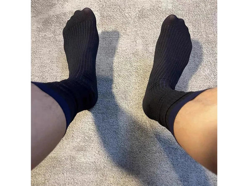 Midnight Line – Ultra-Thin Formal Gay Socks