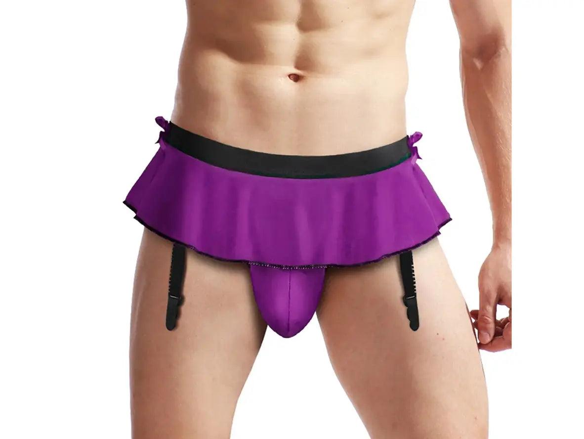 Midnight Tempt – Gay Lingerie Thong Skirt