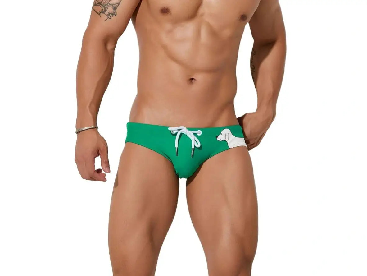 Playful Pup – SEOBEAN Gay Swim Briefs