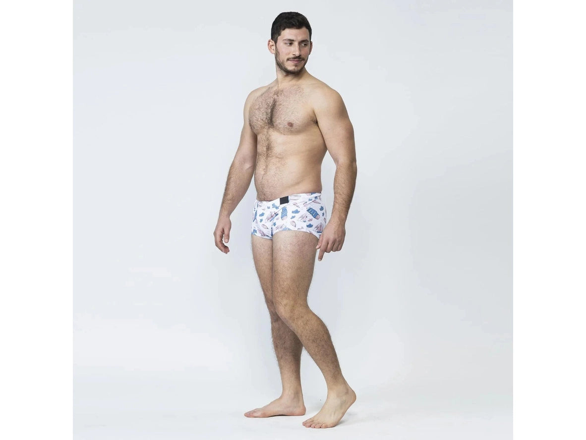 Poolside Tease – TADDLEE Square Cut Gay Swim Trunks