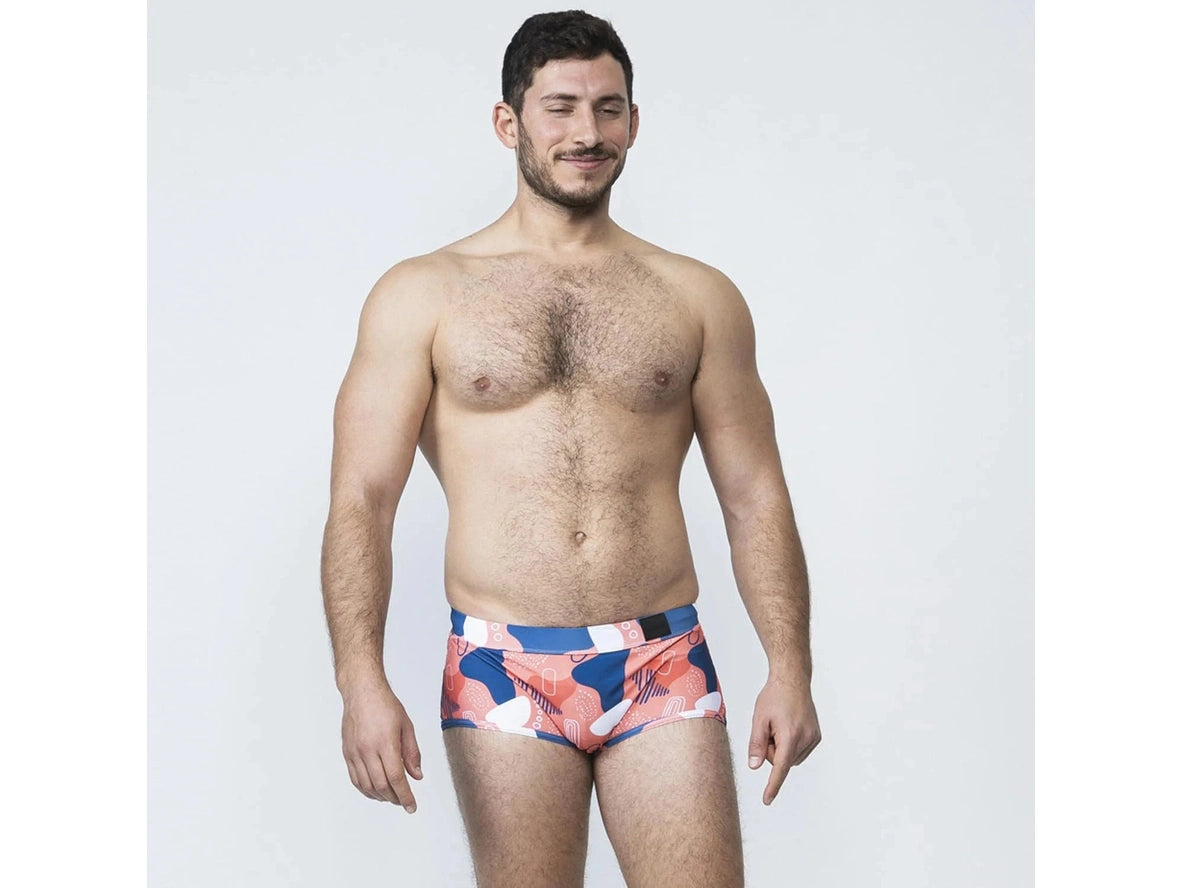 Poolside Tease – TADDLEE Square Cut Gay Swim Trunks
