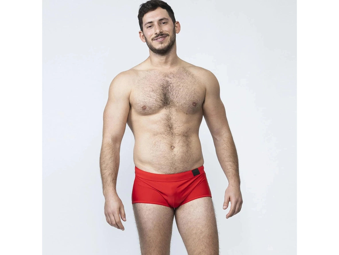 Poolside Tease – TADDLEE Square Cut Gay Swim Trunks