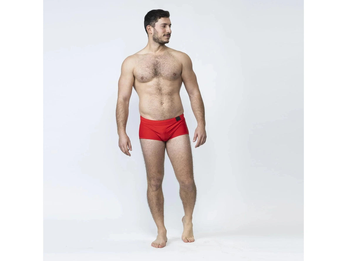 Poolside Tease – TADDLEE Square Cut Gay Swim Trunks