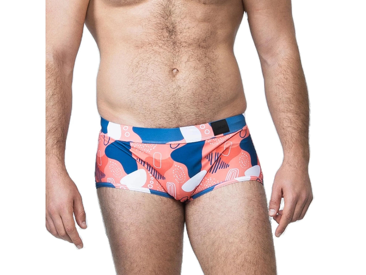 Poolside Tease – TADDLEE Square Cut Gay Swim Trunks