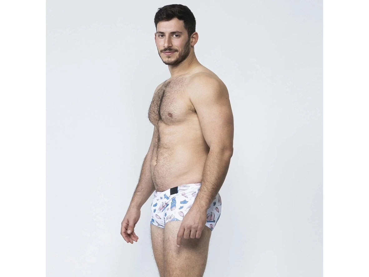 Poolside Tease – TADDLEE Square Cut Gay Swim Trunks