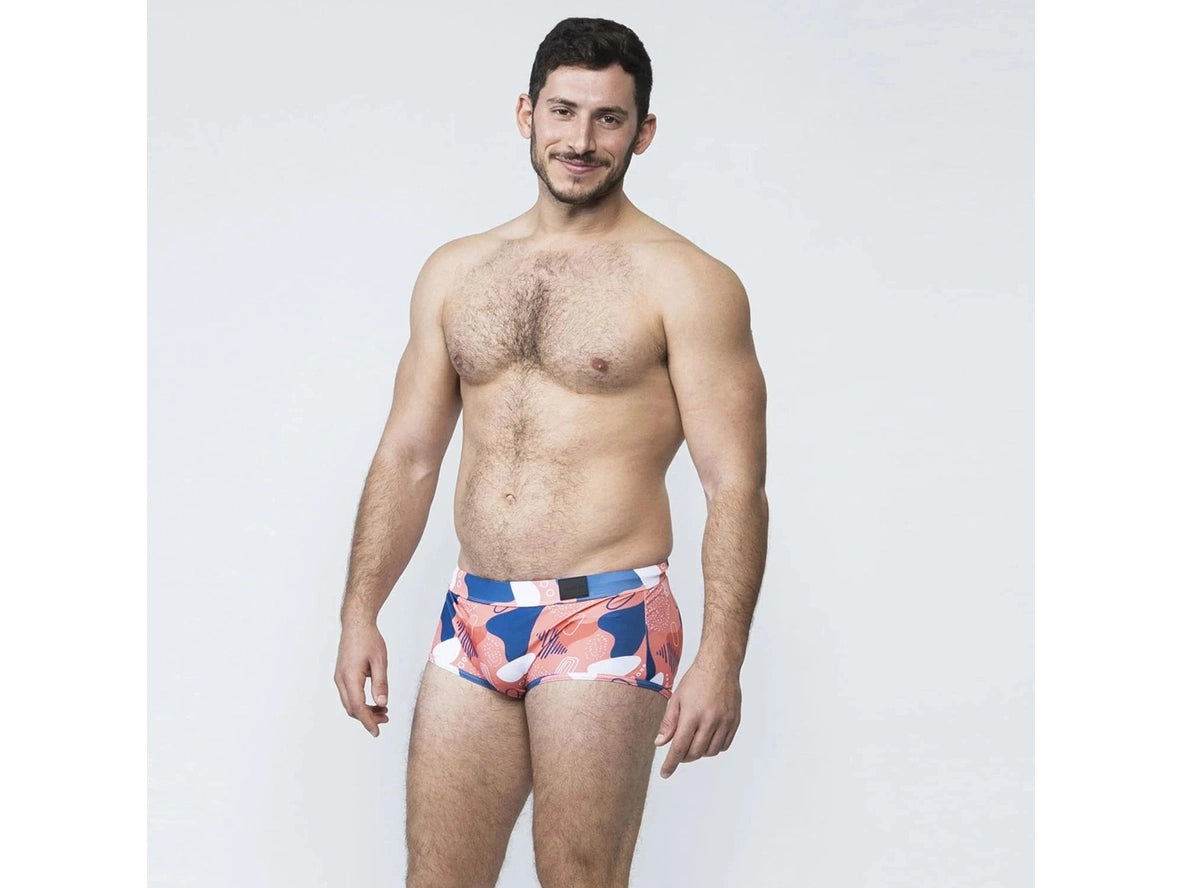 Poolside Tease – TADDLEE Square Cut Gay Swim Trunks