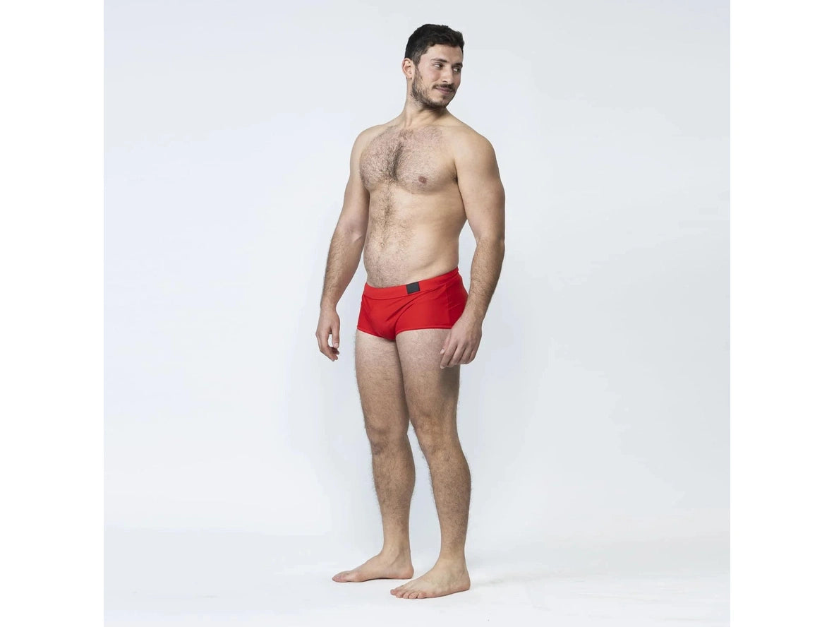 Poolside Tease – TADDLEE Square Cut Gay Swim Trunks