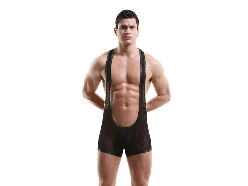 Power Lock – Breathable Mesh Gay Wrestling Singlet