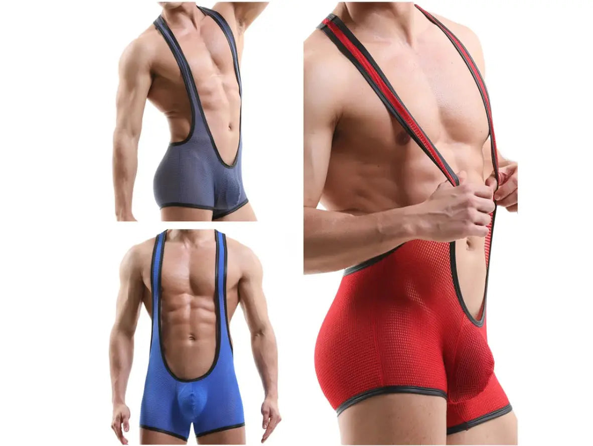 Power Lock – Breathable Mesh Gay Wrestling Singlet