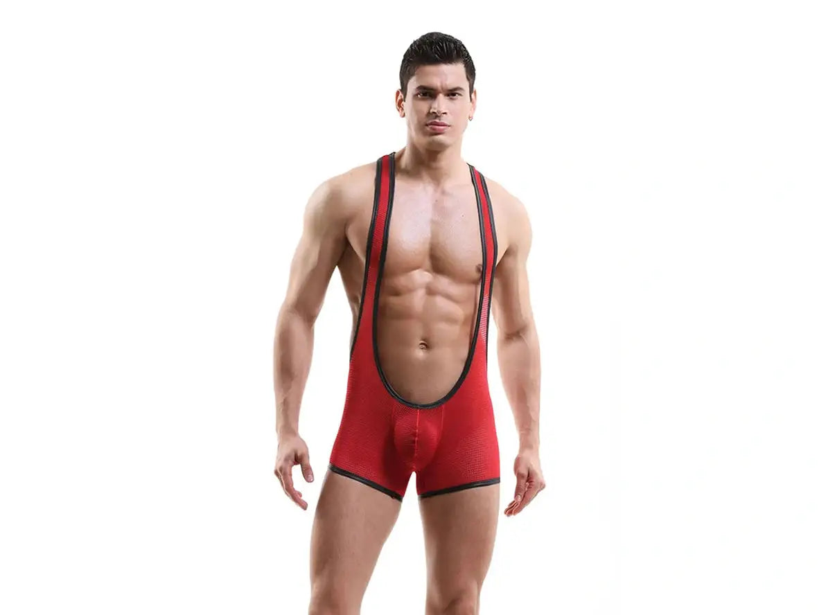 Power Lock – Breathable Mesh Gay Wrestling Singlet