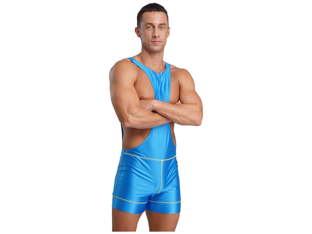 Power Shine – Backless Gym Gay Singlets