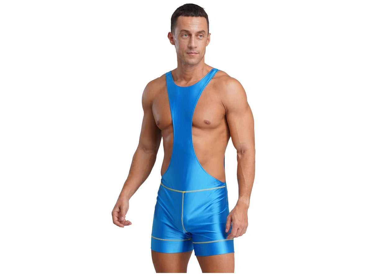 Power Shine – Backless Gym Gay Singlets