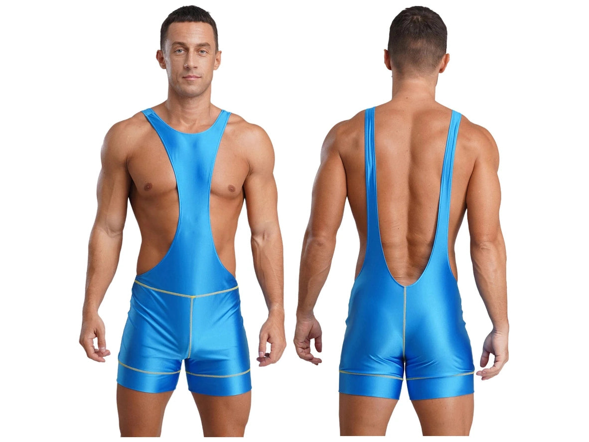 Power Shine – Backless Gym Gay Singlets