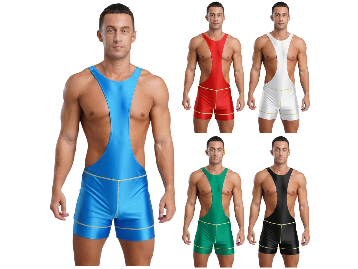 Power Shine – Backless Gym Gay Singlets