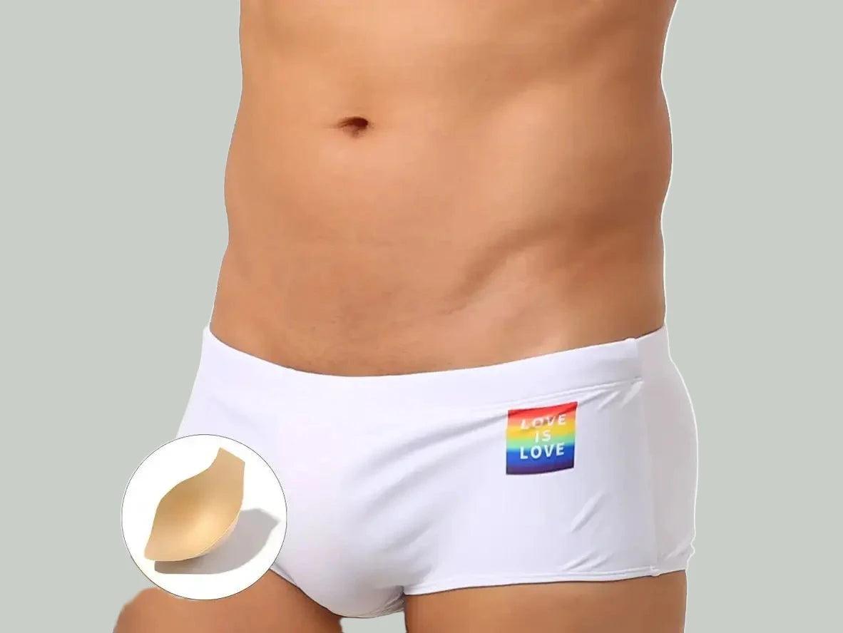 Pride Pulse - Gay Swim Trunks