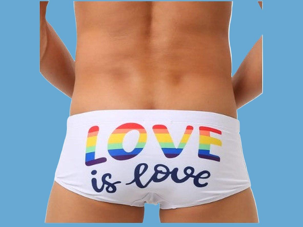 Pride Pulse - Gay Swim Trunks