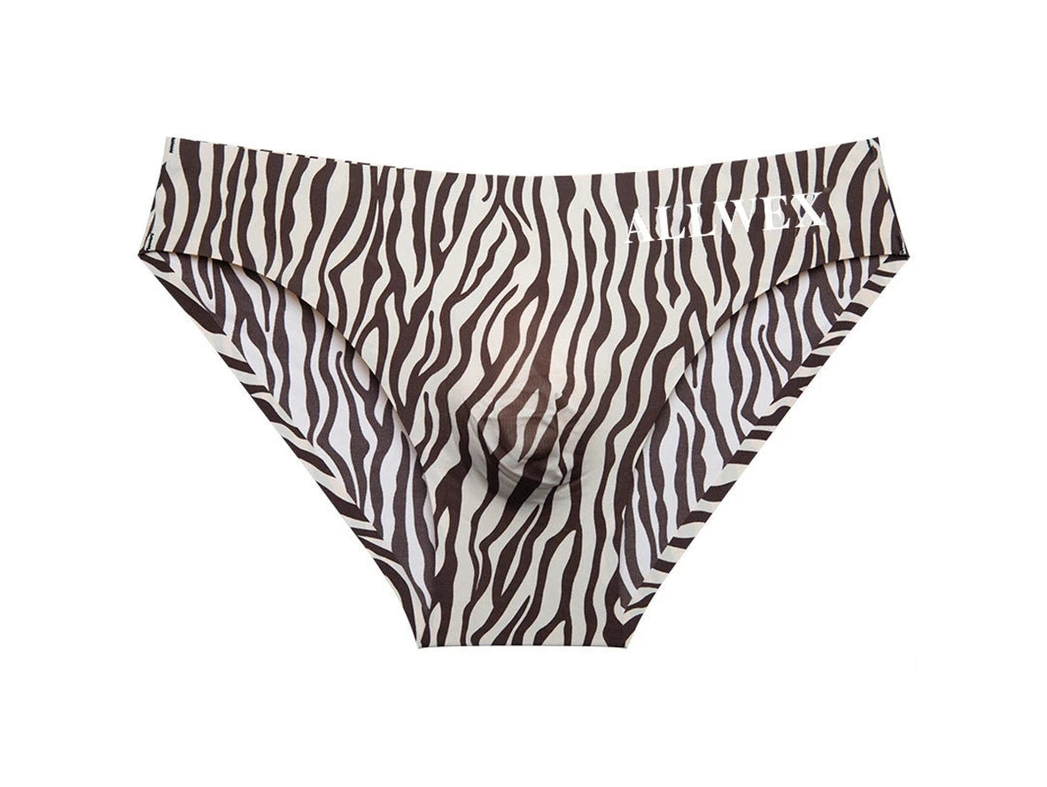 Primal Instinct — Soft Bulge Pouch Animal Print Briefs