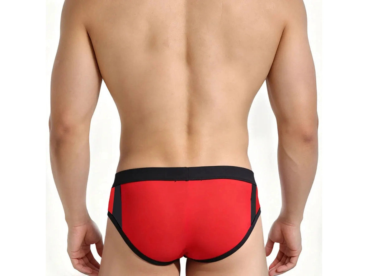Pro-Stream — UXH Color-Block Panel Gay Swim Briefs