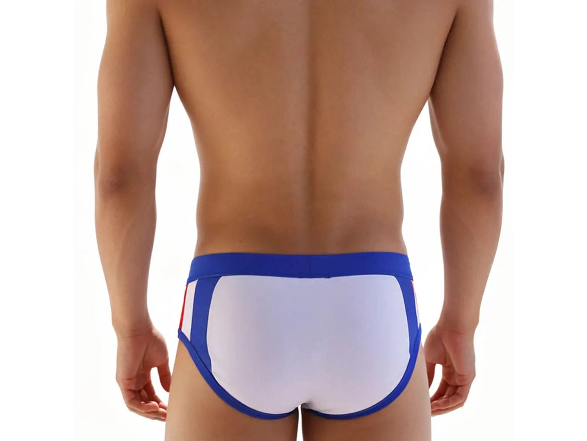 Pro-Stream — UXH Color-Block Panel Gay Swim Briefs