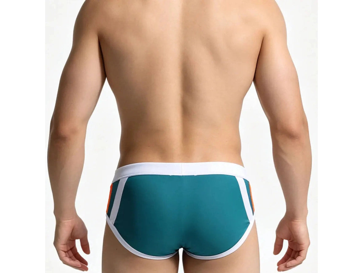 Pro-Stream — UXH Color-Block Panel Gay Swim Briefs