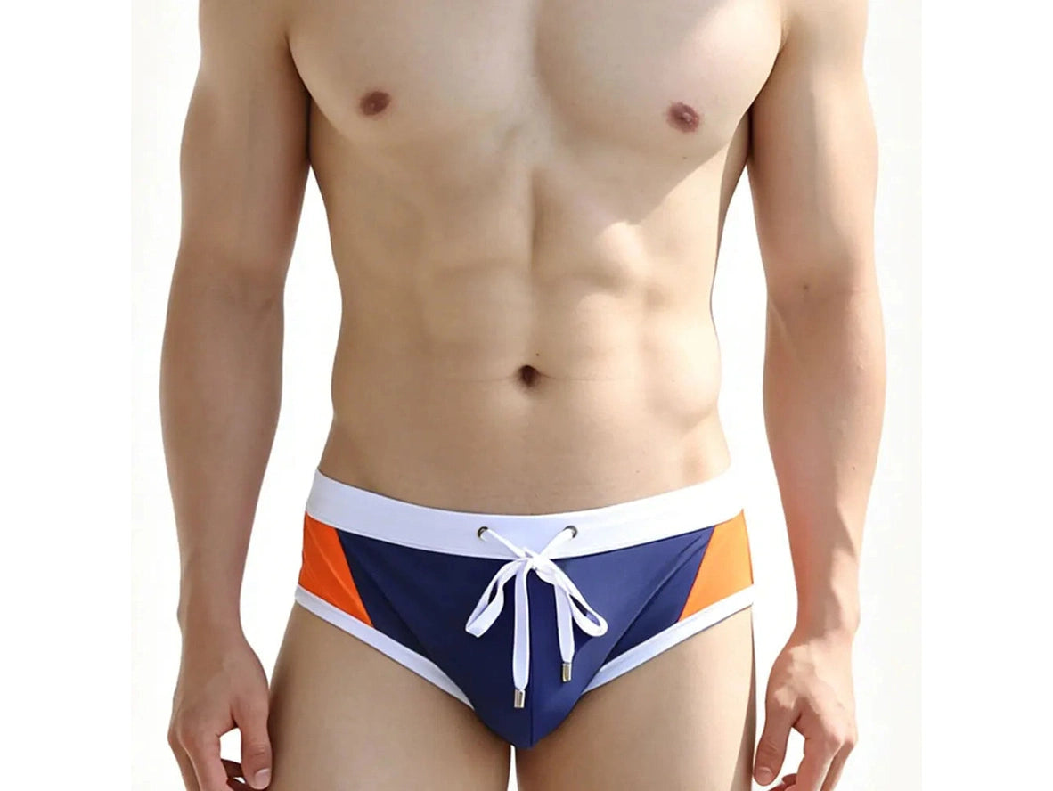 Pro-Stream — UXH Color-Block Panel Gay Swim Briefs