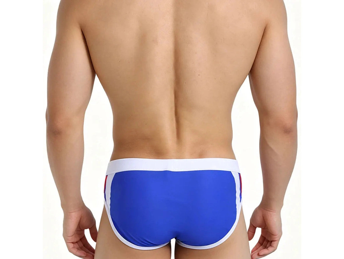 Pro-Stream — UXH Color-Block Panel Gay Swim Briefs