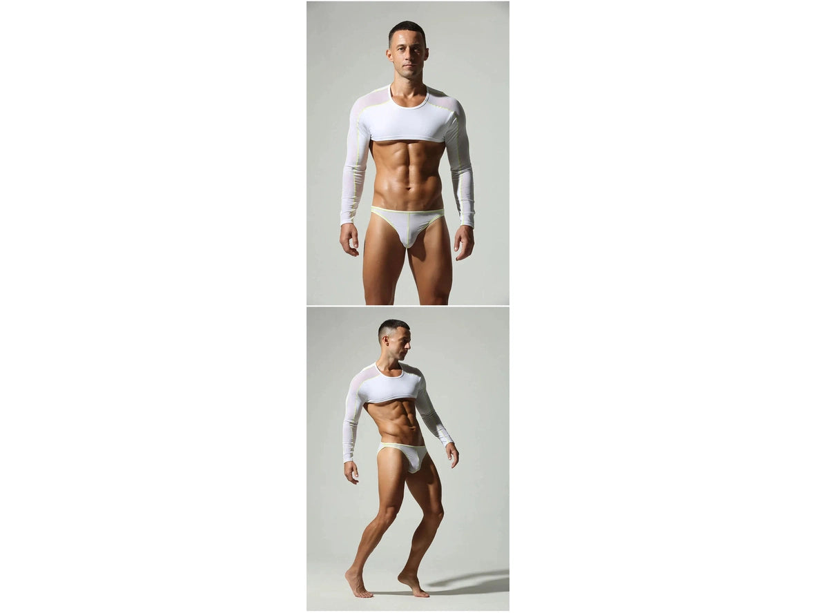 Pure-Motion — TAUWELL Low-Rise Ice Silk Gay Briefs