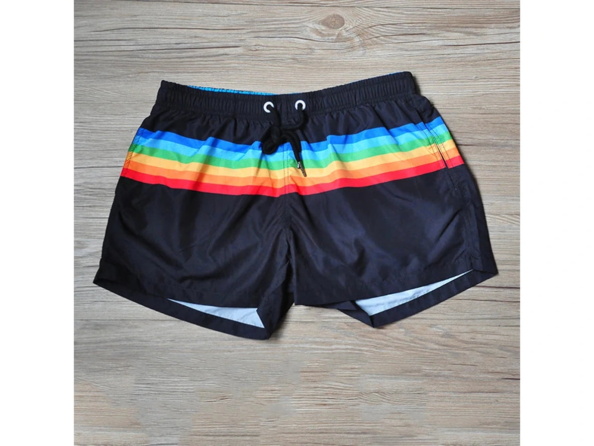 Rainbow Flex – Pride Stripe Gay Gym Shorts