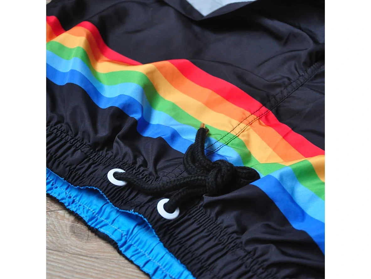 Rainbow Flex – Pride Stripe Gay Gym Shorts