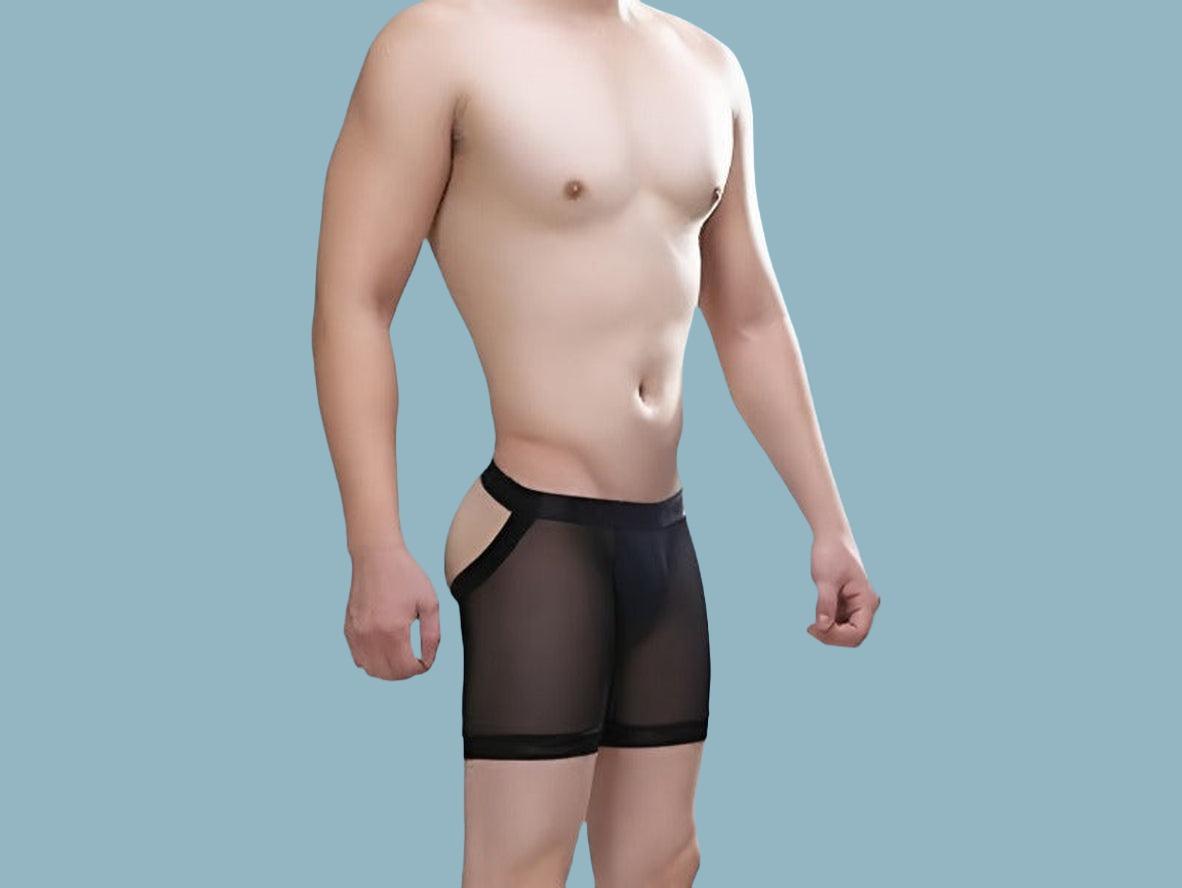 Rear Exposure — Open Butt Gay Boxer Briefs